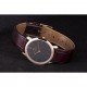 Vacheron Constantin Patrimony Black Dial Rose Gold Case Rich Maroon Leather Bracelet