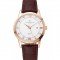 Vacheron Constantin Patrimony Chronometre Royal White Dial Rose Gold Case Brown Leather Strap