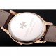 Vacheron Constantin Patrimony Chronometre Royal White Dial Rose Gold Case Brown Leather Strap