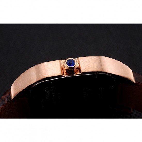 Cartier Santos 100 Diamond Rose Gold Bezel 621932