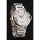 Swiss Cartier Ballon Bleu Two Timezone White Dial Stainless Steel Bracelet 1453879