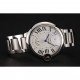 Swiss Cartier Ballon Bleu Two Timezone White Dial Stainless Steel Bracelet 1453879