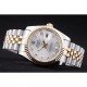Rolex Datejust Silver Dial Diamonds Ribbed Bezel 7454
