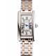 Cartier Tank Americaine 21mm White Dial Stainless Steel Case Two Tone Bracelet