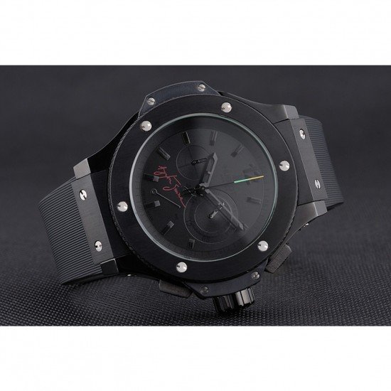 Hublot Limited Edition Ayrton Senna 2009 Black Dial Watch 98073