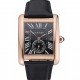 Cartier Tank MC Black Dial Gold Case Black Leather Strap 622580