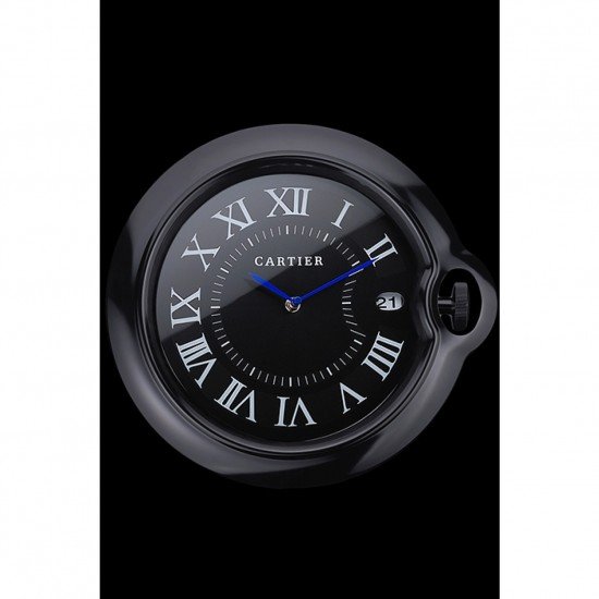 Cartier Bleu de Ballon Wall Clock Black 622466
