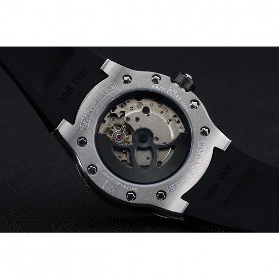 Richard Mille RM 033 Extra Flat Automatic Diamond Case Black Rubber Bracelet 1454195