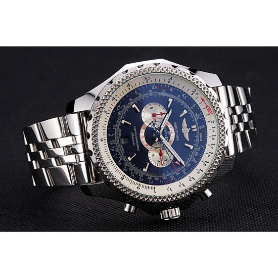 Breitling Bentley Supersports Blue Dial Stainless Steel Case And Bracelet 622221