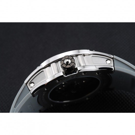 Richard Mille RM 033 Extra Flat Automatic Diamond Case Grey Rubber Bracelet 1454194