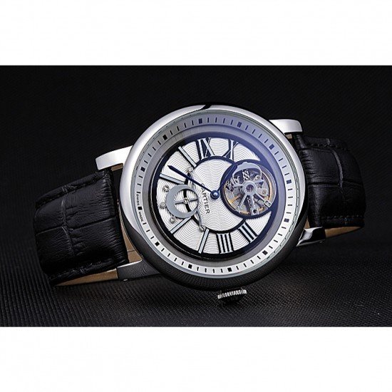 Cartier Rotonde Flying Tourbillon White Dial 621945