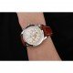 Breitling Transocean Beige Dial Brown Leather Strap Polished Stainless Steel Bezel