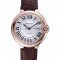 Swiss Cartier Ballon Bleu Brown Leather Bracelet 622064