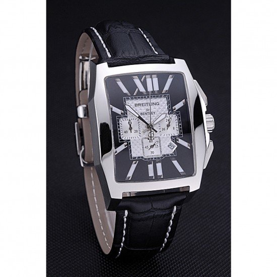 Breitling Bentley Flying B Chronograph Leather Bracelet Watch 622330
