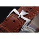 Vacheron Constantin Patrimony Power Reserve White Dial Silver Diamond Case Brown Leather Bracelet 1454266