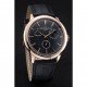 Vacheron Constantin Patrimony Power Reserve Black Dial Rose Gold Case Black Leather Bracelet 1454265