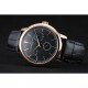 Vacheron Constantin Patrimony Power Reserve Black Dial Rose Gold Case Black Leather Bracelet 1454265