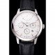 Swiss Vacheron Constantin Traditionnelle Power Reserve White Dial Stainless Steel Case Black Leather Strap