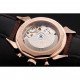 Swiss Vacheron Constantin Traditionnelle Chronograph Black Dial Gold Case Brown Leather Bracelet 1453995