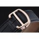 Cartier Drive De Cartier White Dial Gold Case Black Leather Bracelet 1454212