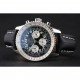 Swiss Breitling Navitimer Cosmonaute Black Dial Stainless Steel Case Black Leather Strap