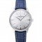 Swiss Vacheron Constantin Patrimony Silver Dial Silver Diamonds Case Blue Leather Bracelet 1454161