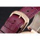 Franck Muller Double Mistery Ronde White Dial Rose Gold Case Plum Leather Strap