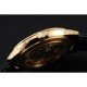Swiss Vacheron Constantin Patrimony Grand Taille Black Dial Gold Diamond Case Black Leather Bracelet 1454183