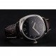 Swiss Panerai Radiomir Black Dial Stainless Steel Case Dark Brown Leather Strap