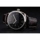 Swiss Panerai Radiomir Black Dial Stainless Steel Case Dark Brown Leather Strap