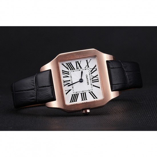 Cartier Santos 100 Polished Rose Gold Bezel 621920