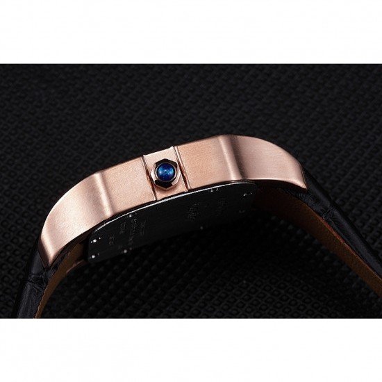 Cartier Santos 100 Polished Rose Gold Bezel 621920