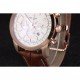 Breitling Transocean White Dial Brown Leather Strap Rose Gold Bezel