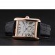 Cartier Tank MC White Dial Gold Case Black Leather Strap 622579