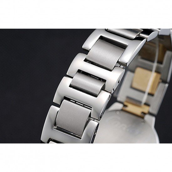 Swiss Cartier Ballon Bleu 36mm Silver Dial Stainless Steel Case Two Tone Gold Bracelet 622878