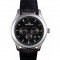 Jaeger Lecoultre Master Chronograph Silver Bezel Black Leather Band 621620