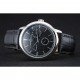 Vacheron Constantin Patrimony Power Reserve Black Dial Silver Case Black Leather Bracelet 1454262