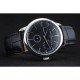 Vacheron Constantin Patrimony Power Reserve Black Dial Silver Case Black Leather Bracelet 1454262