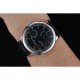 Vacheron Constantin Patrimony Power Reserve Black Dial Silver Case Black Leather Bracelet 1454262