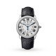 Ronde Solo de Cartier watch, 36mm, steel, leather