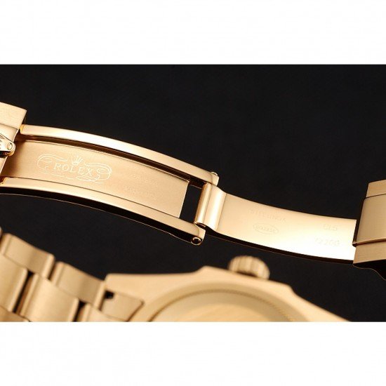 Swiss Rolex GMT Master II Gold Dial Black Bezel Gold Case And Bracelet 1453749