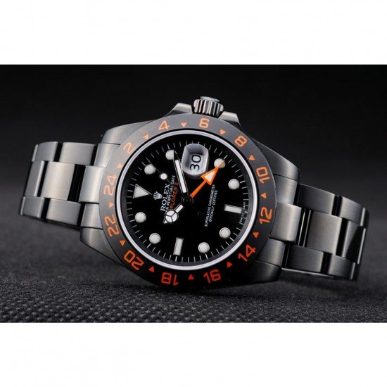 Rolex Explorer Black Ceramic Bezel Black Dial Watch