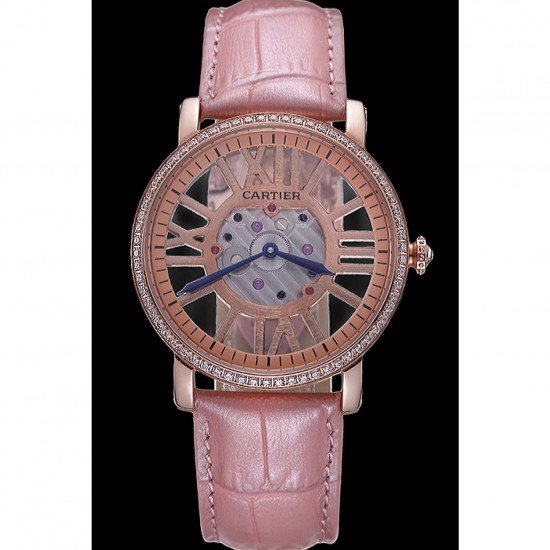 Cartier Rotonde Skeleton Flying Tourbillon Light Pink 621960