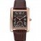 Cartier Tank MC Gold Case Brown Dial Brown Leather Strap 622175