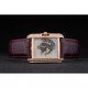 Cartier Tank Anglaise White Dragon Dial Diamonds Gold Case Purple Leather Bracelet