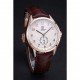 Tag Heuer Carrera Calibre 6 White Dial Red Numbers Brown Leather Band 622161