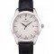 Swiss Vacheron Constantin Traditionnelle White Dial Stainless Steel Case Black Leather Bracelet