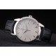 Swiss Vacheron Constantin Traditionnelle White Dial Stainless Steel Case Black Leather Bracelet