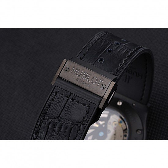 Hublot Classic Fusion Shawn Carter Black Steel Case Black Leather Strap 622817
