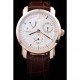 Vacheron Constantin Malte Power Reserve White Dial Rose Gold Case Brown Leather Bracelet